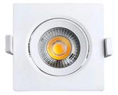 Spot led 7w 3000k branco quente quadrado direcionavel Spot led 7w 3000k branco quente quadrado direcionavel