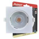 Spot Led 7w Quadrado Embutir Gesso Teto Direcionável Avant