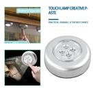 Spot LED Adesivo de Toque Sem Fio para Armário Cozinha e Closet Luminária Prática Push Light Pilha