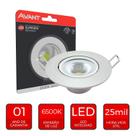 Spot Led Authentic Redondo Embutir Branco 3W 250 Lumens Branco Frio 6500K Bivolt- Avant 863441378