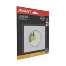 Spot led avant supimpa 12w biv 3000k am quadrado