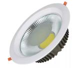 Spot Led Cob Downlight Redondo 30w 3000k Branco Quente 130