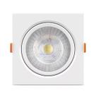 Spot Led Croica Embutir Teto Gesso Quadrado MR11 3W Luminária Cozinha Quarto Direcionável