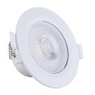 Spot Led de Embutir Forro Teto Gesso Drywall Redondo PP 7W Luz Neutra 4000K