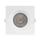 Spot Led Direcionável 12w Quadrado Branco Quente Galaxy