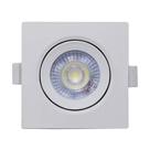 Spot Led Direcionável 7w 6500k Branco Frio Qua Bivolt Galaxy
