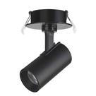 Spot Led Direcionável Foxlux Bivolt 7w 3000k Preto Embutir