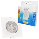Spot Led Downlight 7w Quadrado Branco Quente Bivolt