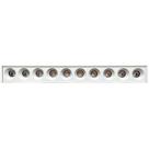 Spot led downlight sobrepor 20w 10 leds 3000k branco quente branco embuled