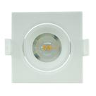 Spot Led Embutir 3,0W 4000K 270Lm Quadrado Branco Bivolt Eletrorastro