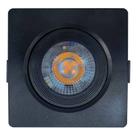 Spot Led Embutir 3,0W 4000K Branco 240 Lumens Quadrado Preto Bivolt Empalux