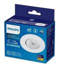 Spot Led Embutir 6,2w 3000k Philips Redondo 550L Luz Quente