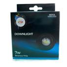 Spot LED Embutir 7W Downlight Preto Spot LED Embutir 7W Downlight Preto