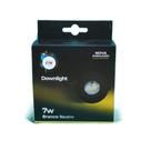 Spot LED Embutir 7W Downlight Preto