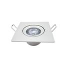 Spot Led Embutir Bivolt Quadrado 3W 6500K Branco Frio AVANT