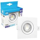 Spot Led Embutir Cob Quadrado 9Cm 5W Branco Frio Spot Led Embutir Cob Quadrado 9Cm 5W Branco Frio
