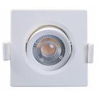 Spot LED Embutir Downlight 3W quadrado 3000K CTB