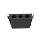 Spot led embutir nordecor foco downlight 3 leds 6w 4000k preto