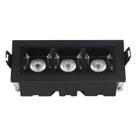 Spot Led Embutir Point 6W 3000K 400Lm Retangular Preto Eletrorastro Spot Led Embutir Point 6W 3000K 400Lm Retangular Preto Eletrorastro