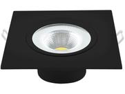 Spot Led Embutir Quadrado 5W Branco Frio 6500k Bivolt Preto - Iluminação Moderna e Econômica