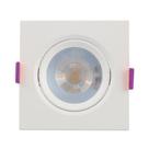 Spot LED Embutir Quadrado 85mm 5W 6500K Demi 9734 Branco
