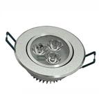 Spot LED embutir redondo 3W, 6500k cor alumínio D8,5cm FÓTON