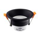 Spot Led Embutir Redondo Recuado 6W Bivolt Abs+Pc Preto Blumenau Iluminação 3.000k Luz Amarela