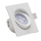 Spot LED Embutir Superslim 5 W 6500 K Quadrado Branco Iluminação Moderna Makled Spot LED Embutir Superslim 5 W 6500 K Quadrado Branco Iluminação Moderna Makled