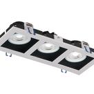 Spot LED Frame de Embutir Quadrado Recuado 3xMR16 15W - Taschibra