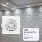 Spot led quadrado 5w embutir sanca gesso