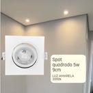 Spot led quadrado 5w embutir sanca gesso