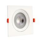 Spot Led Quadrado Branco Quente 3000K 12W Bivolt - Iluminação Interna Sofisticada e Aconchegante