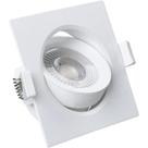Spot Led Quadrado Direcional 3W Branco Frio 6500k Bivolt - Luz Fria, Econômica e de Longa Duração