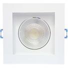 Spot led quadrado direcionavel recuado embutir branco 5w branco frio 6000k ctb