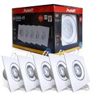 Spot Led Quadrado Supimpa Bivolt 5w Luz Amarela Avant 5 Unidades