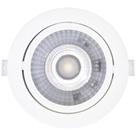 SPOT LED REDONDO DIRECIONAVEL EMBUTIR 12W BRANCO NEUTRO 4000k BIVOLT GALAXY
