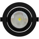 SPOT LED REDONDO DIRECIONAVEL EMBUTIR 36W 6000k ALUMINIO PRETO EMBULED