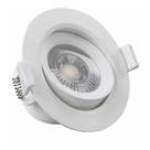Spot Led Redondo Embutir 3W Branco Frio 6500k Bivolt - Luz Fria e Econômica com Alta Durabilidade