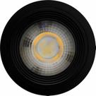 Spot led redondo fixo sobrepor 5w branco frio 6500k preto ctb