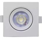 Spot Led SMD Quadrado 5W Branco Frio Kit c/ 6 pçs