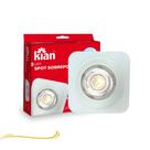 Spot LED Sobrepor Quadrado Branco 5W 6000K Branco Frio Bivolt Spot LED Sobrepor Quadrado Branco 5W 6000K Branco Frio Bivolt