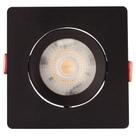 Spot Led Tramontina Quadrado 5 W 3000k Preto Com Luz Amarela Tramontina