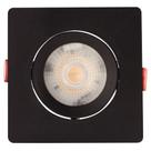 Spot LED Tramontina Quadrado 5 W 3000K Preto com Luz Amarela