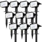 Spot Lights Solar Nipify, pacote com 10 sensores de movimento à prova d'água