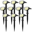 Spot Lights solares Fabrito 72 LEDs à prova d'água, pacote com 10