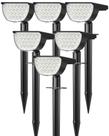 Spot Lights solares GKGG 76 LED à prova d'água IP65, pacote com 6