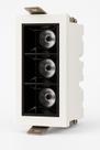 SPOT LINEAR FOCCO EMBUTIR ANTIOFUSCANTE IRC90 IP20 480LM 6W 4000K 24º BIVOLT BRANCO PRETO BRANCO GAYA 7247