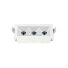 Spot Luminária 3 Focos Embutir Led 6w 3000k Bivolt Luminatti Spot Luminária 3 Focos Embutir Led 6w 3000k Bivolt Luminatti