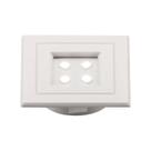 Spot Lumini Pop Quadrado Branco 1W Branco Quente Pix