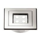 Spot Lumini Pop Quadrado Cromado 1W Branco Frio Pix